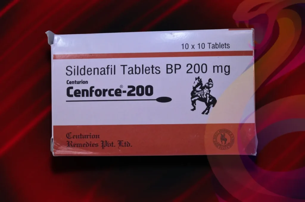 Cenforce 200 mg tablets pack with sildenafil risks explained