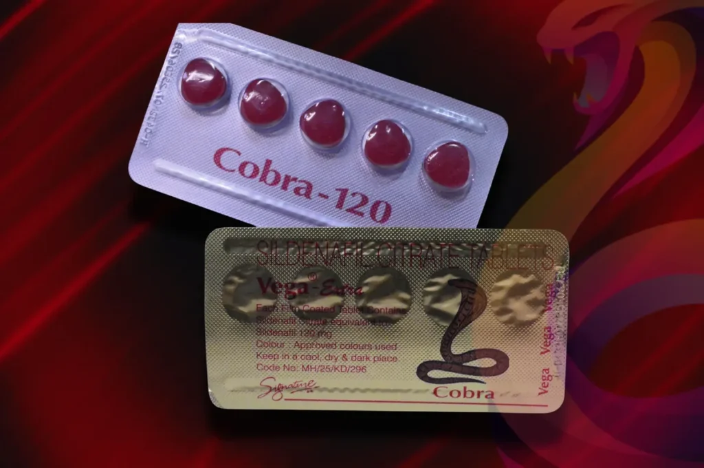 Cobra 120 mg tablets pack with sildenafil