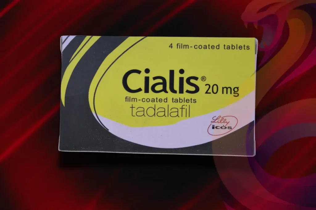 Cialis pack shown as a reference for checking packaging and leaflet details