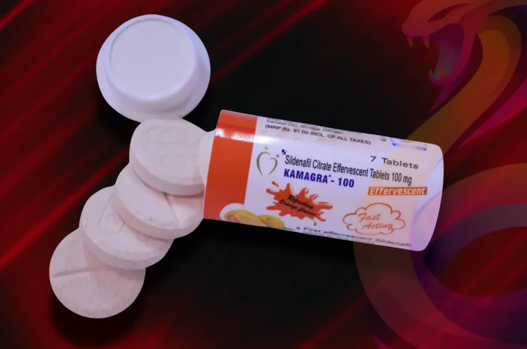 Kamagra effervescent tablets for dissolving in water