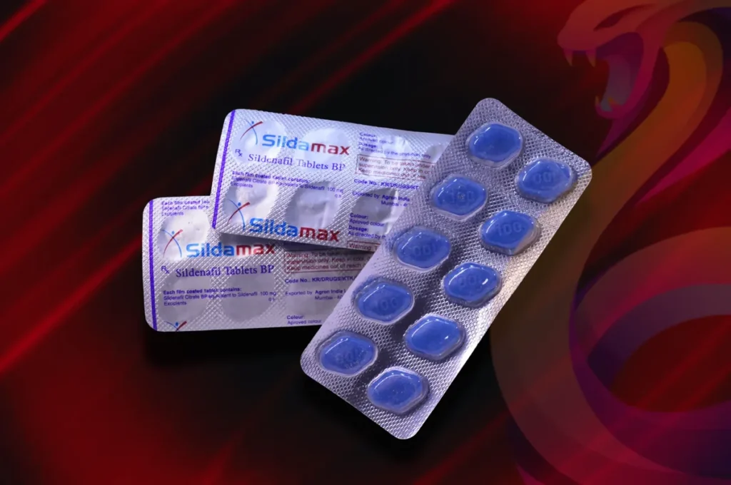 Sildamax 100 mg blister pack with tablets