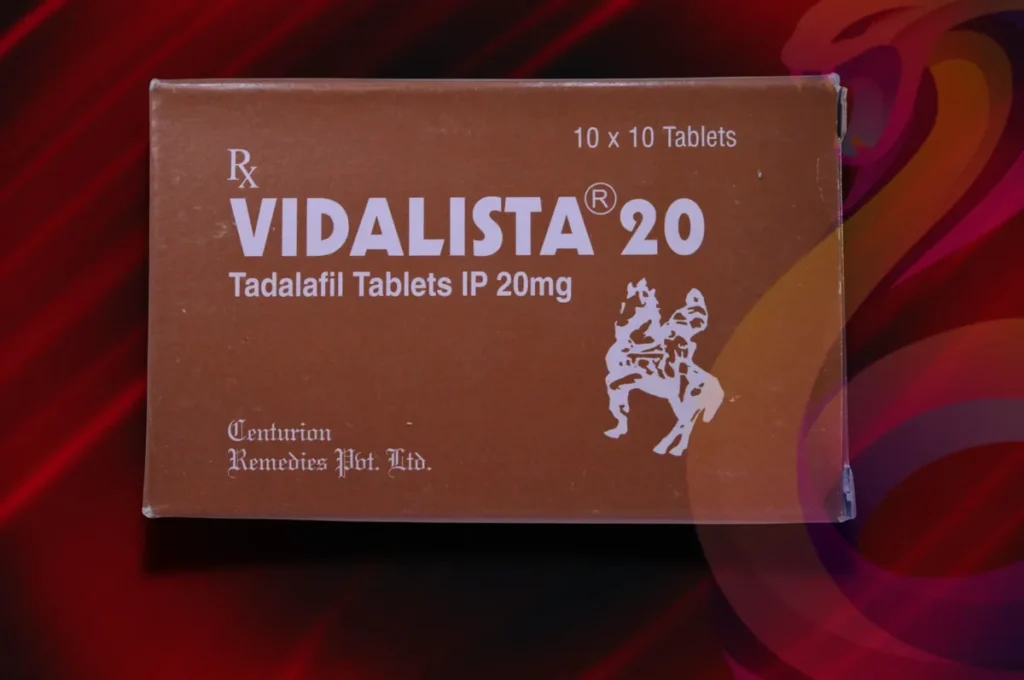Vidalista 20 mg packaging shown in the tadalafil guide